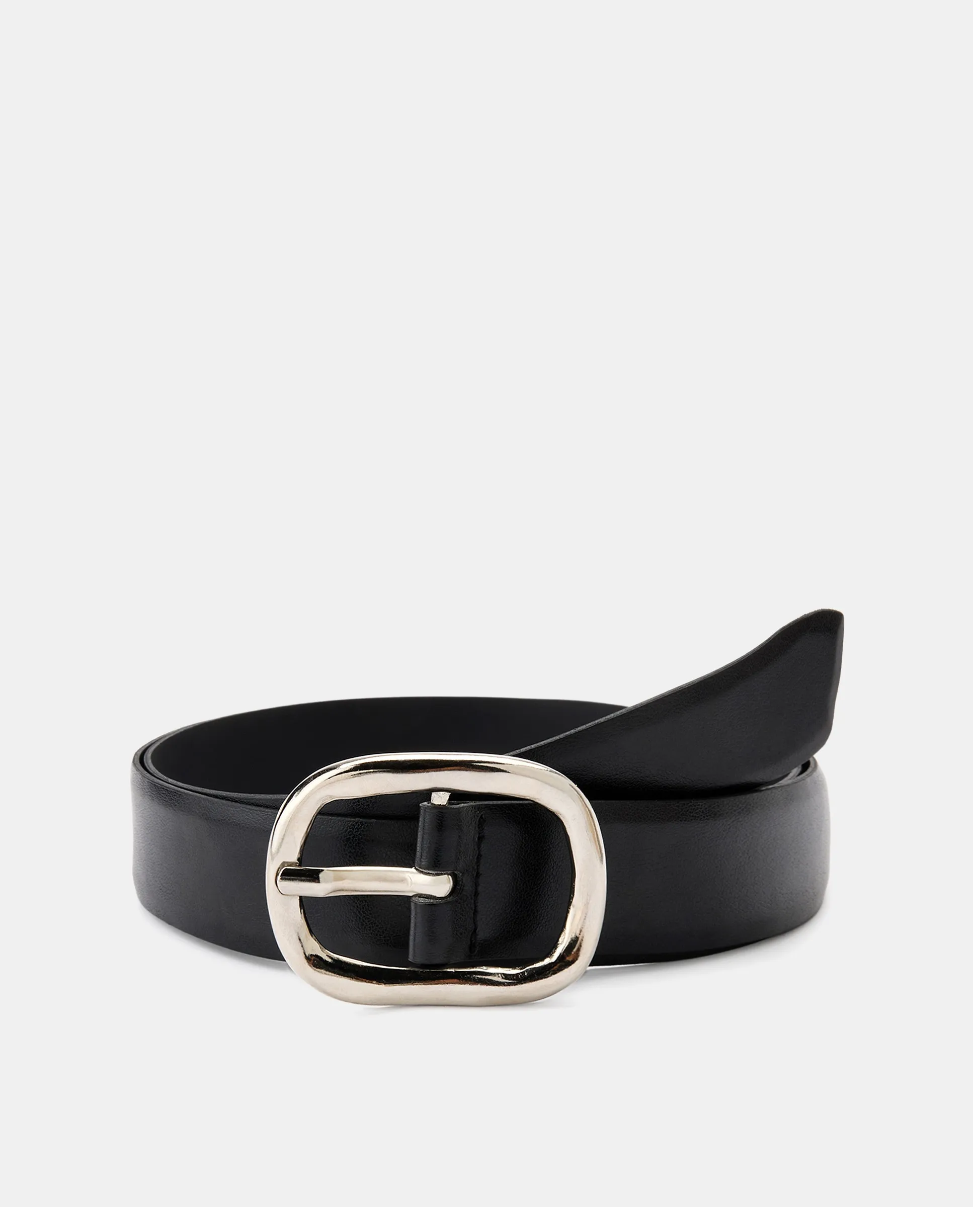 

Кожаный ремень с двойной пряжкой El Caballo, черный