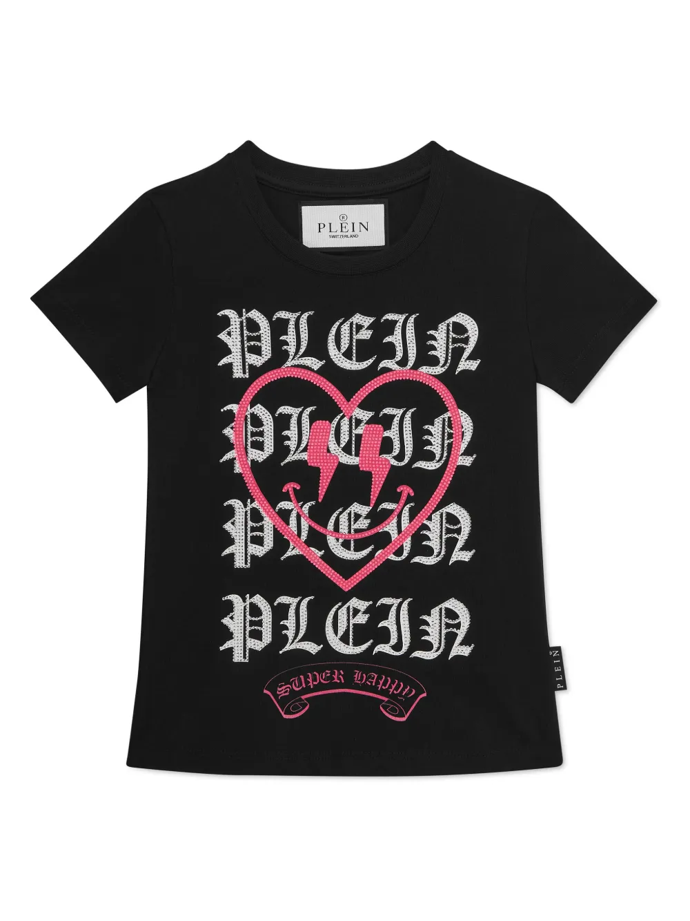 

Футболка с принтом Philipp Plein Junior, черный