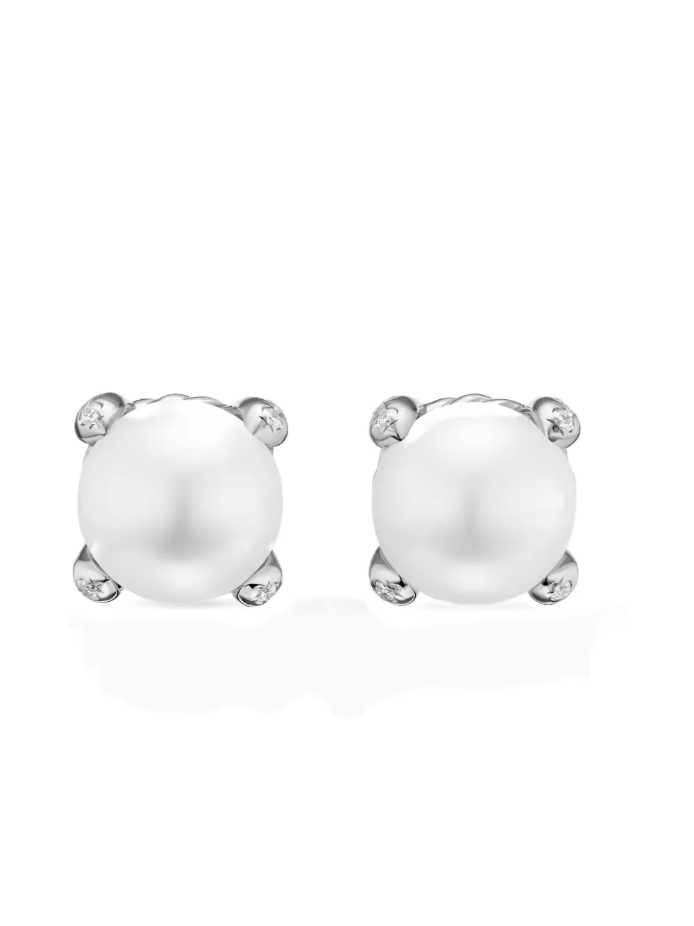 

Серьги из стерлингового серебра с жемчугом и бриллиантами David Yurman
