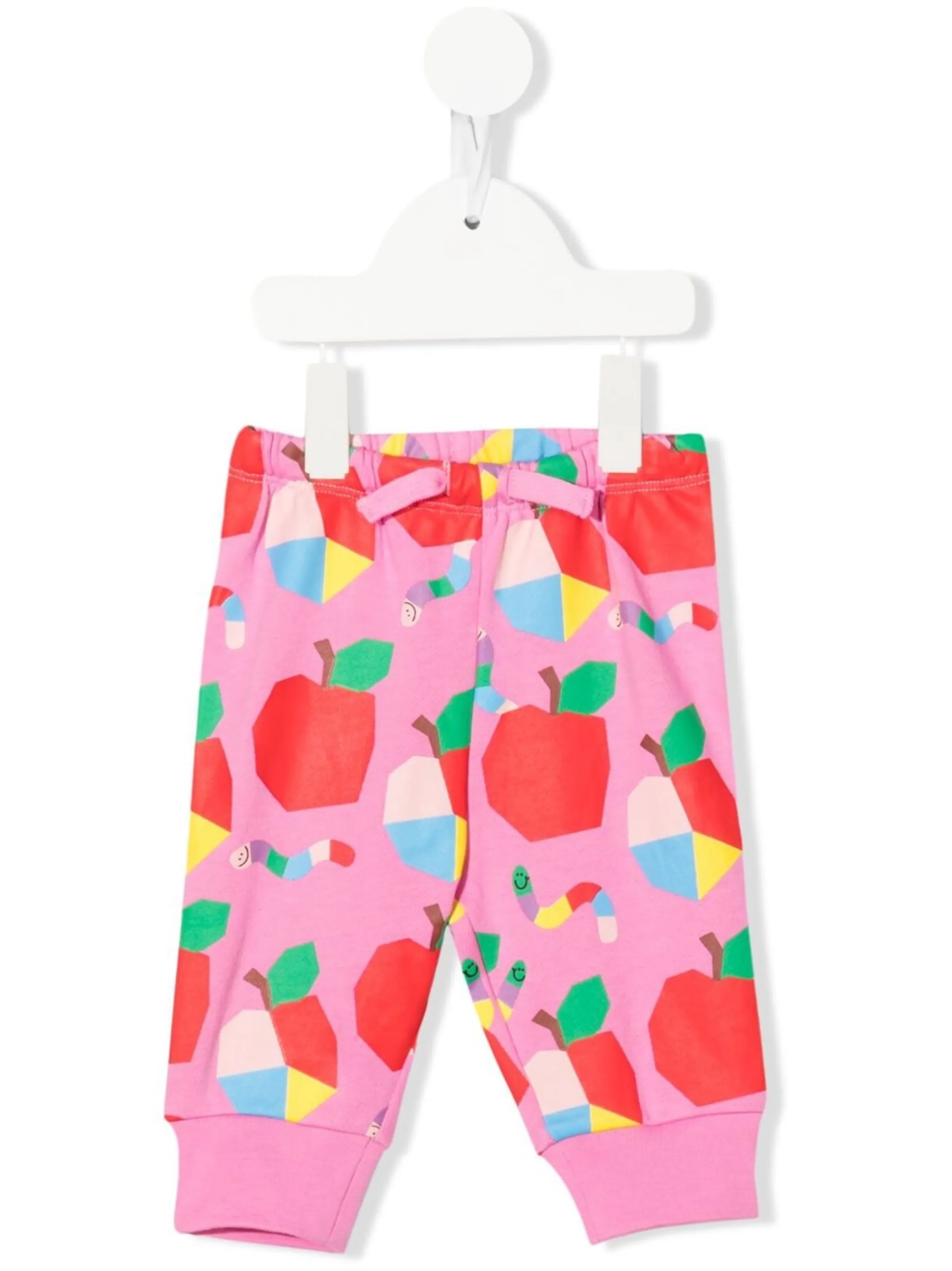 

Джогеры с принтом Apple & Worms Stella Mccartney Kids, розовый
