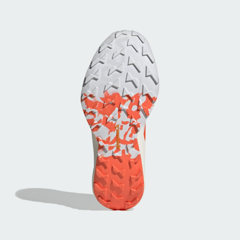 Женские кроссовки для трейлраннинга Adidas Terrex Agravic Speed, белый/оранжевый/серый — фото 3