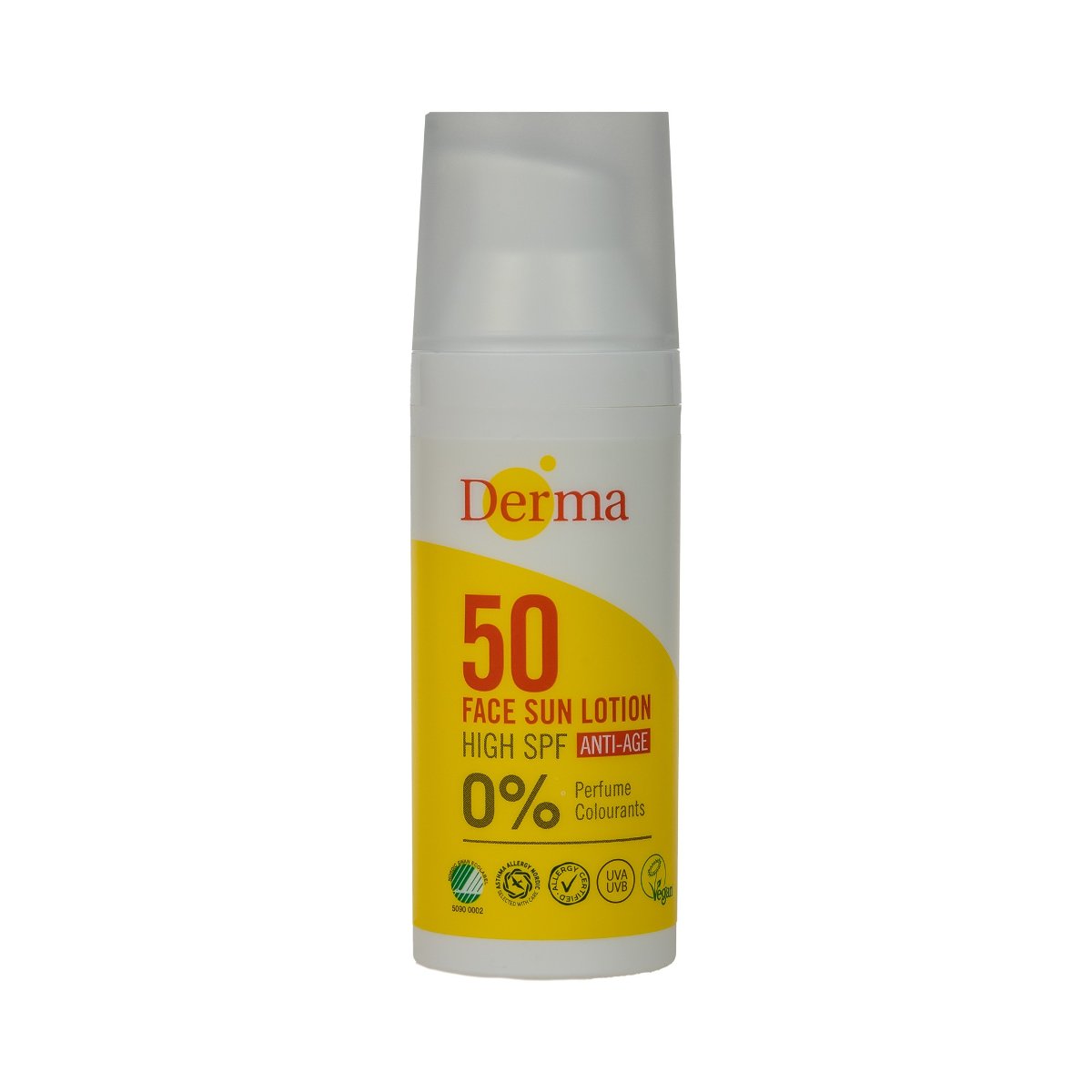 

Derma Sun, антивозрастной солнцезащитный крем для лица SPF 50, 50 мл