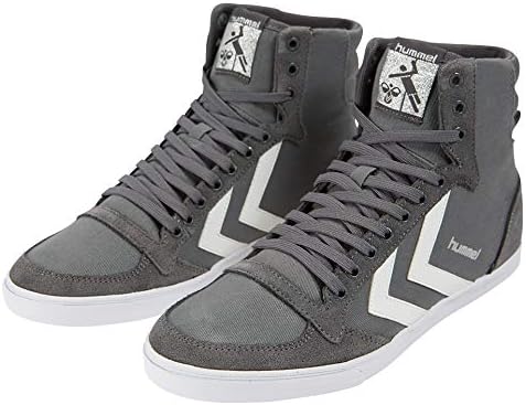 Мужские высокие кроссовки Hummel, белый/серый — фото 3