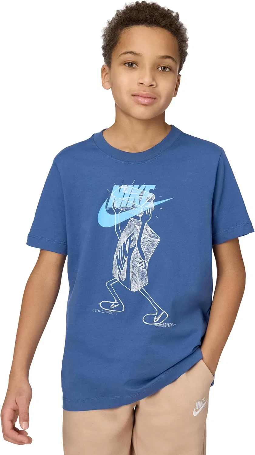 Футболка Nike Sportswear Club Futura, темно-синяя