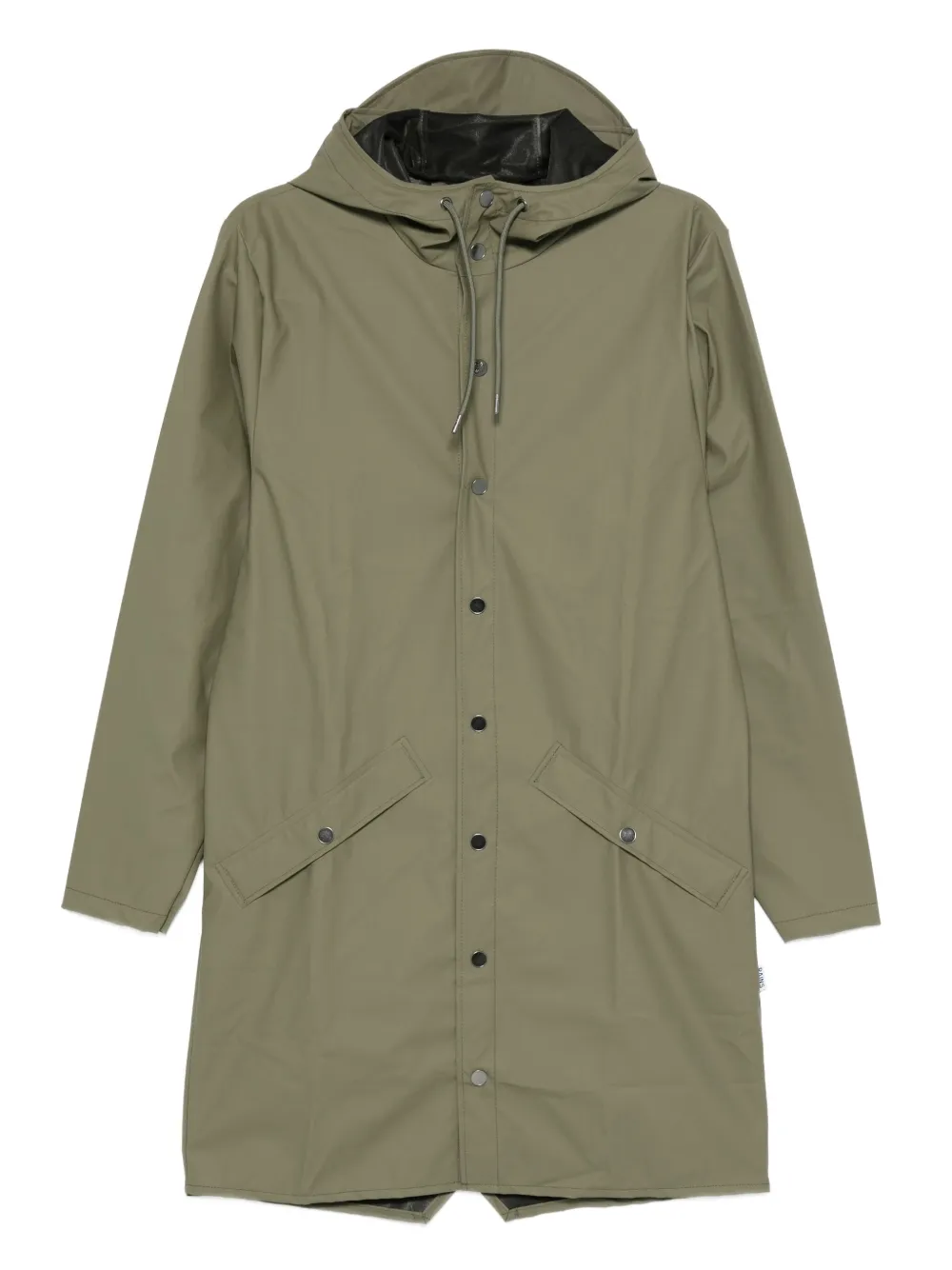 

Пальто с капюшоном на пуговицах Rains, зеленый