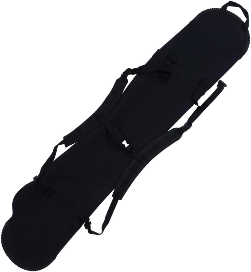 

Легкая черная сумка для сноуборда Mikinona с чехлом для лыж. Вместительное отделение для аксессуаров. Портативная защита для авиаперелетов и автомобильных поездок. Практичный чехол для сноуборда, устойчивый к грязи., Black, Черный, Легкая черная сумка для