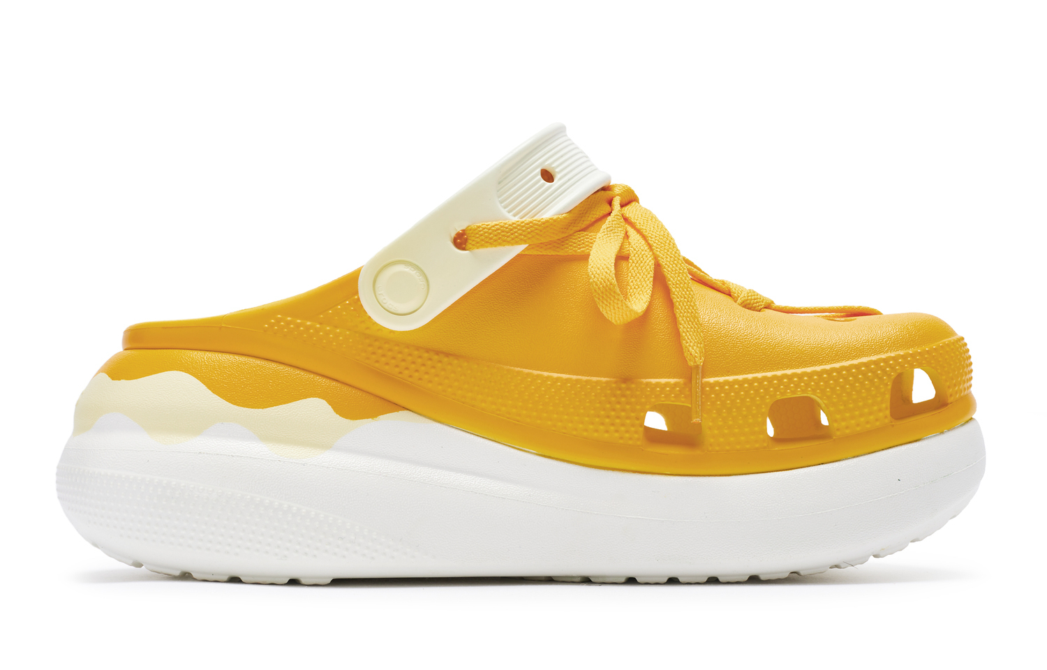 Кроссовки Crush Clog 811 Manufacturing Cheese Star Clogs Унисекс Оранжевый Желтый Белый — фото 2