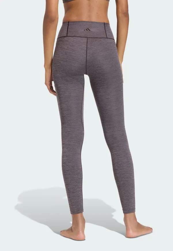 Леггинсы Adidas all me 7/8 Adidas Performance, Aurora Coffee Mel — фото 2