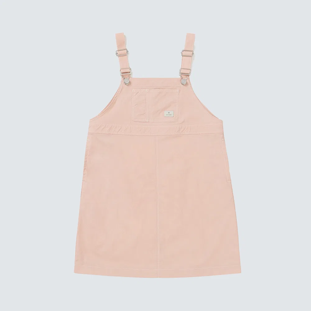 Детский комбинезон-платье оверсайз светло-розовый от Snowpeak Apparel Kids — фото 2