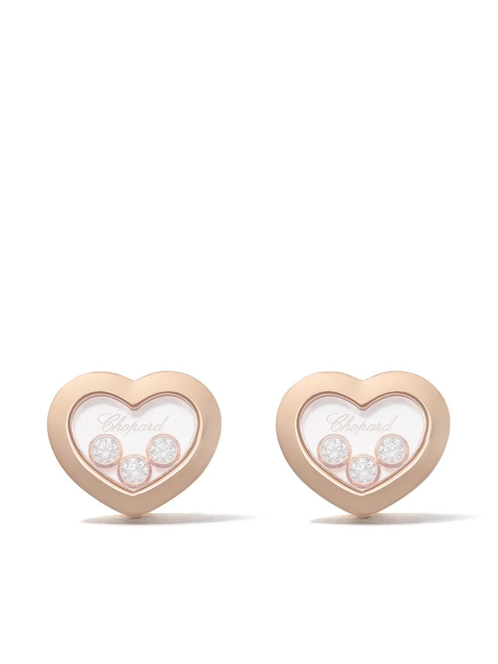 

Серьги-гвоздики Happy Diamonds из розового золота с бриллиантами Chopard