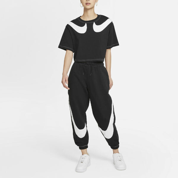 Спортивные штаны (WMNS) Nike Large Logo Bundle Feet Sports Pants/Trousers/Joggers Black, черный — фото 3
