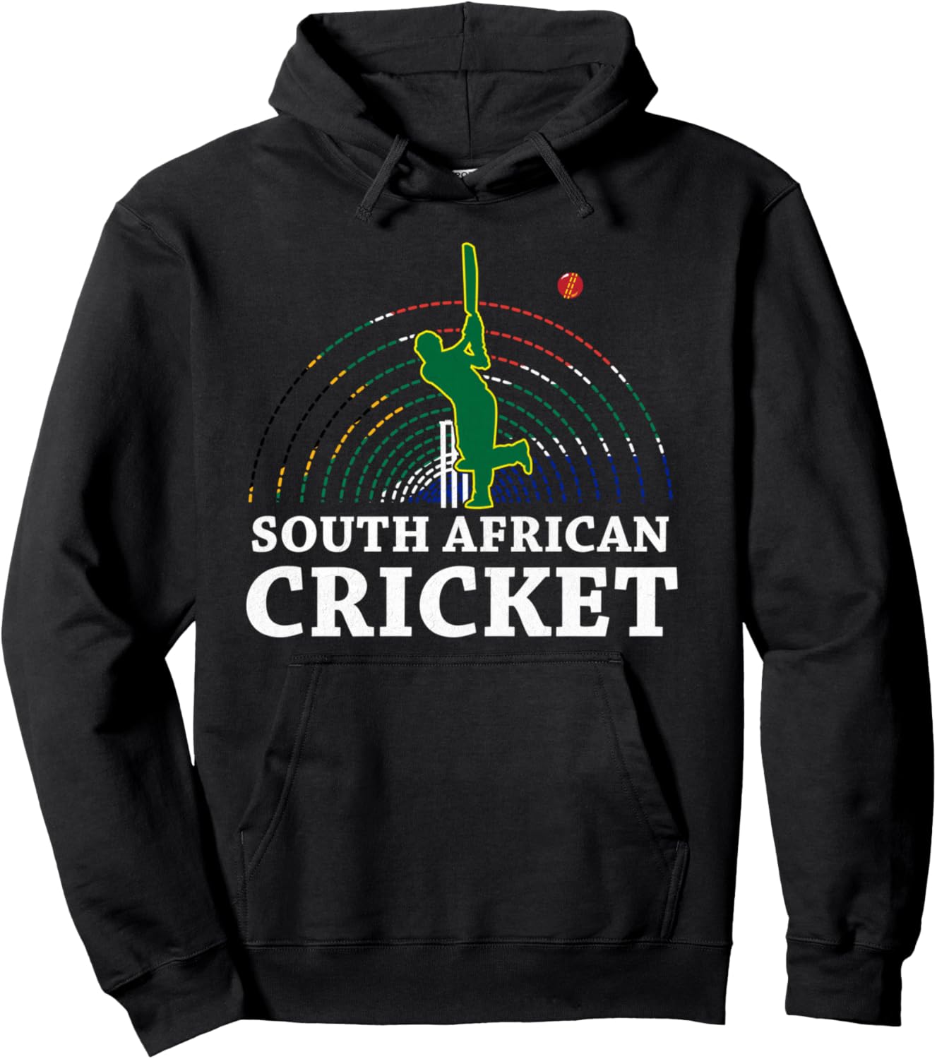 

Южноафриканский крикет, толстовка с изображением флага Южной Африки South Africa Cricket Tees, черный