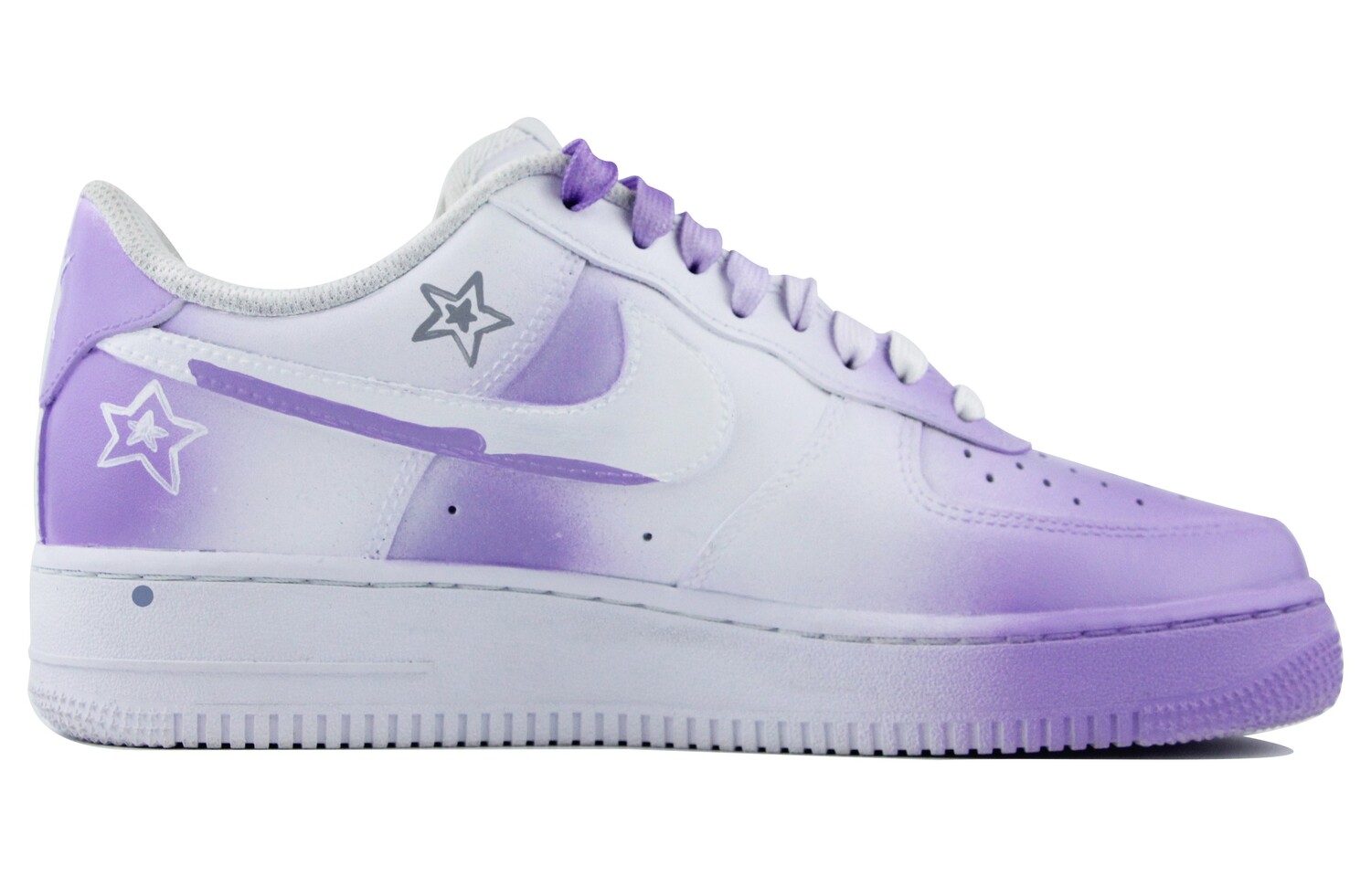 

Кроссовки Nike Air Force 1 Skateboard Shoes Men Low-Top Purple White