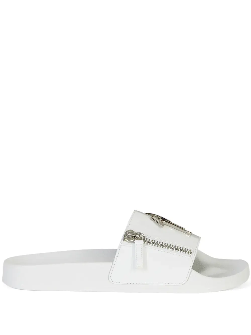 Шлепанцы Brett Zip Giuseppe Zanotti, белый