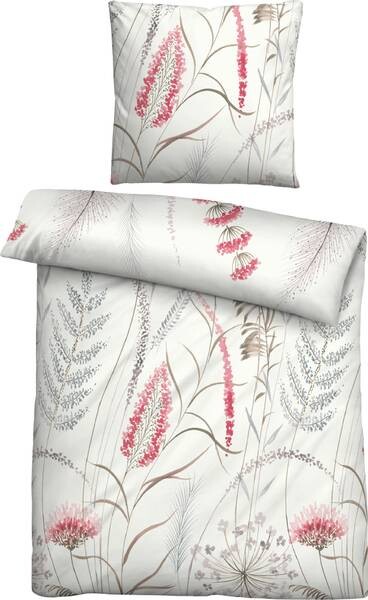 

Комплект постельного белья Biberna 209400 2-teilig, 155x1x220 см, красный