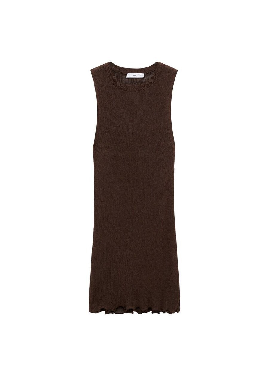 

Платье MANGO Knitted dress Marylin, коричневый