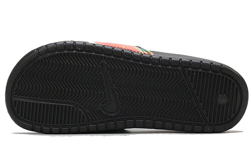 Тапочки benassi jdi print 'black floral' Nike, черный — фото 4