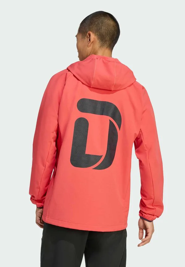 Куртка team d xploric с капюшоном из мягкого материала Adidas Performance, Semi Lucid Red — фото 2