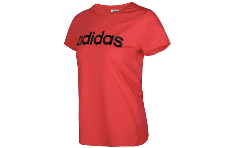 Футболка женская ярко-розовая флуоресцентная Adidas — фото 3