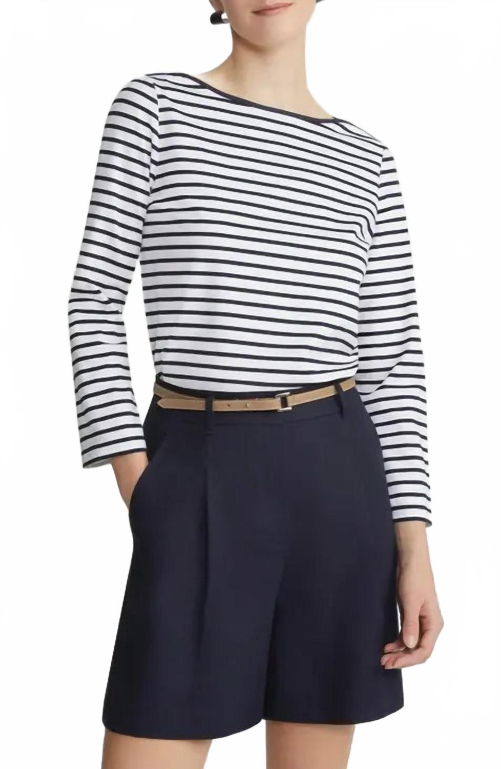 

Полосатый топ в сине-белую полоску Lafayette 148