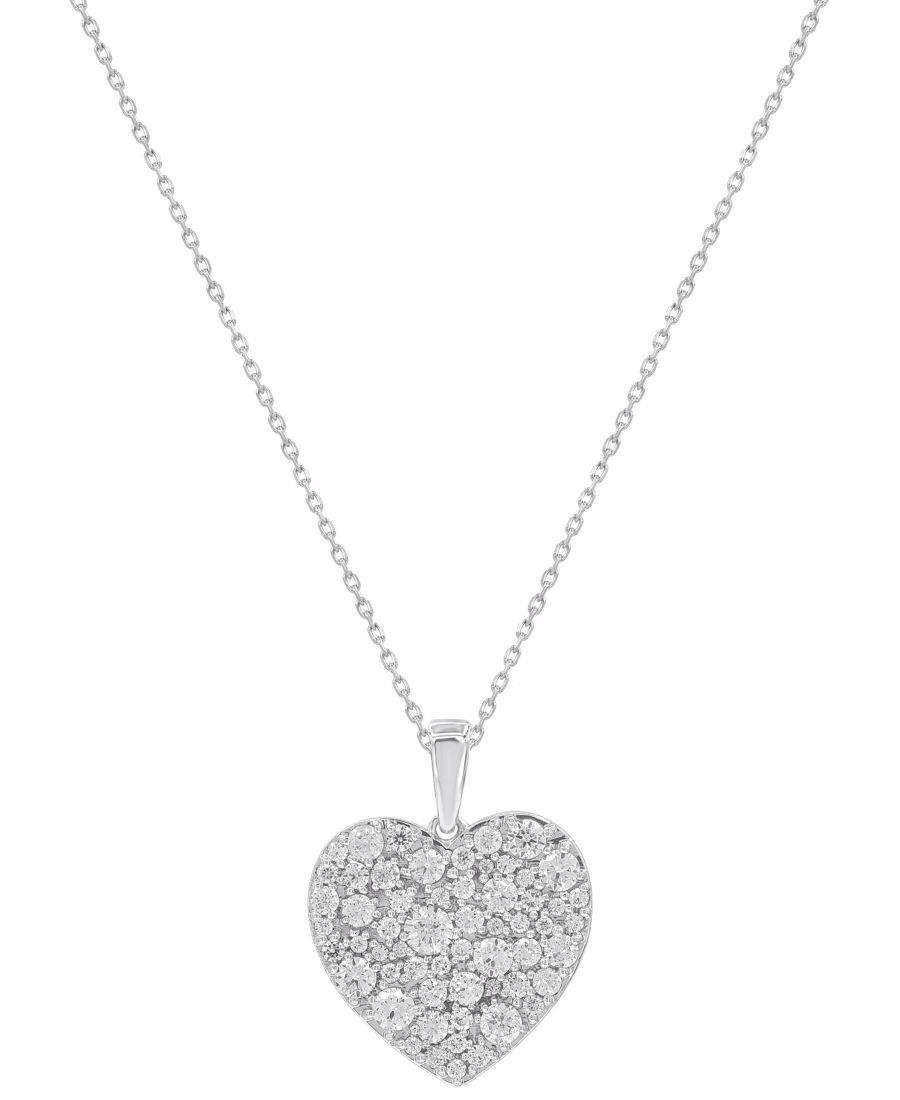 

Подвеска с бриллиантами (1 карат) в оправе из белого золота 14 карат Macy's, 14K White Gold