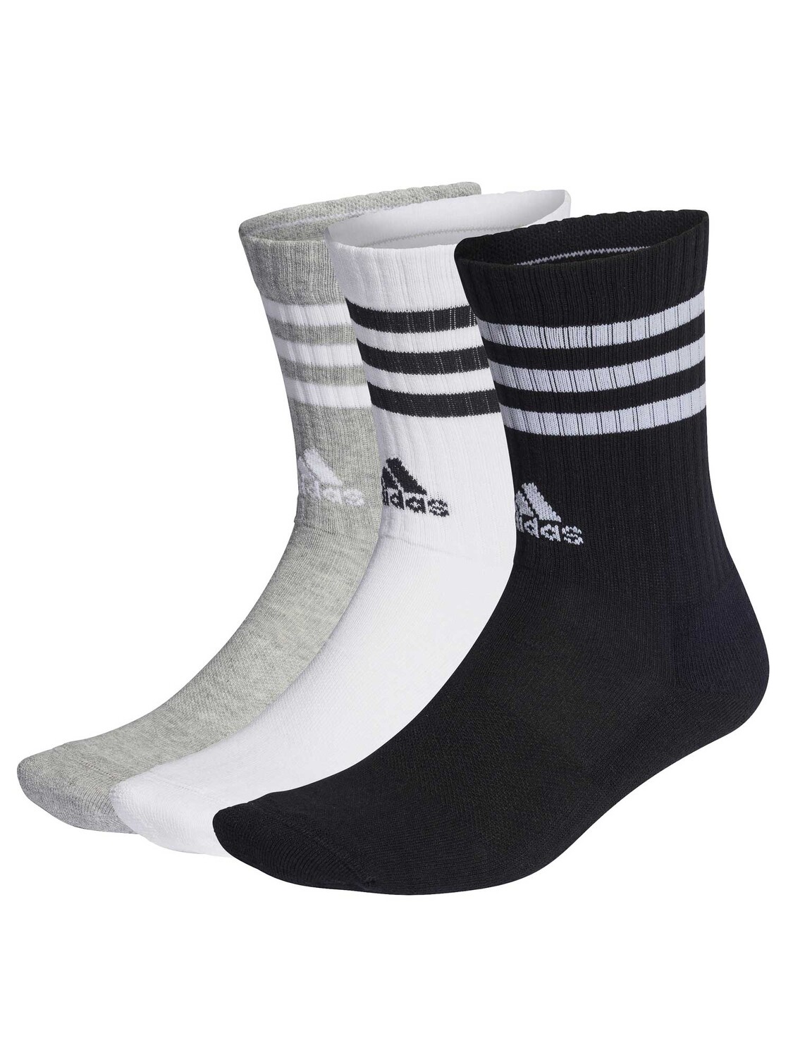 

Носки Adidas Performance 3-Stripes Cushioned Crew 3 Pairs, серый