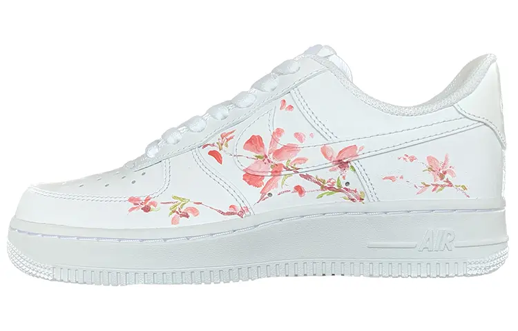 

Кроссовки Nike Air Force 1 Skateboard Shoes Women's Low-Top White Pink, Белый, Кроссовки Nike Air Force 1 Skateboard Shoes Women's Low-Top White Pink