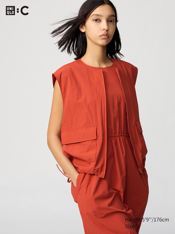 

Жилет с застежкой-молнией Uniqlo, оранжевый