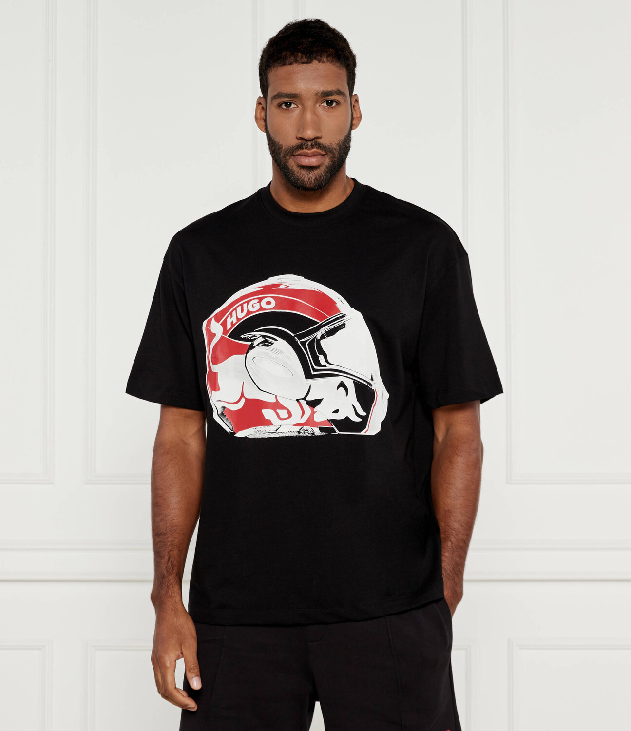 

Футболка HUGO x Racing Bulls Regular Fit, черный