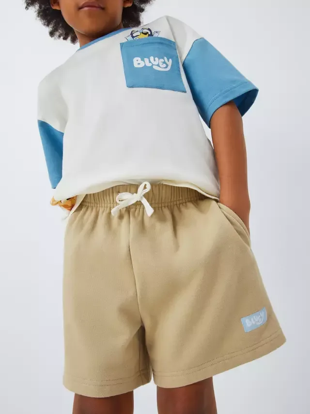 Детский комплект Bluey: футболка и шорты, белый/разноцветный Brand Threads — фото 4
