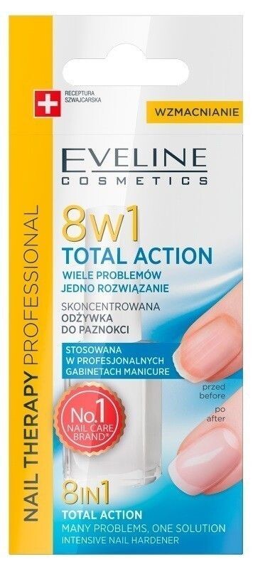

Eveline Nail Therapy 8w1 Кондиционер для ногтей, 12 ml