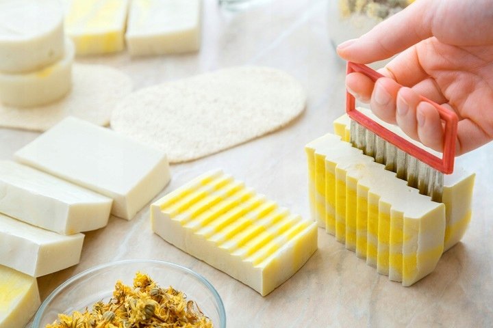 Мыльная основа с глицерином, кокосовым маслом, кокосовым маслом БЕЗ SLS, своими руками 1 кг SENZI COSMETICS — фото 4
