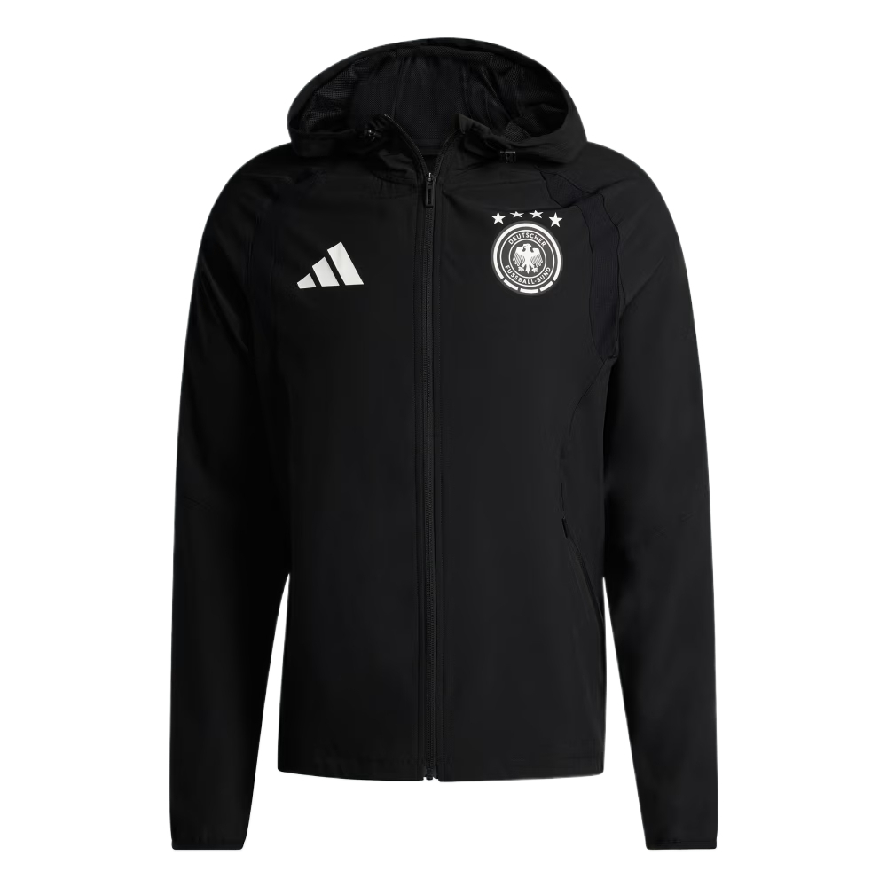 

Германия Tiro Travel Full Zip Windbreaker Adidas, черный