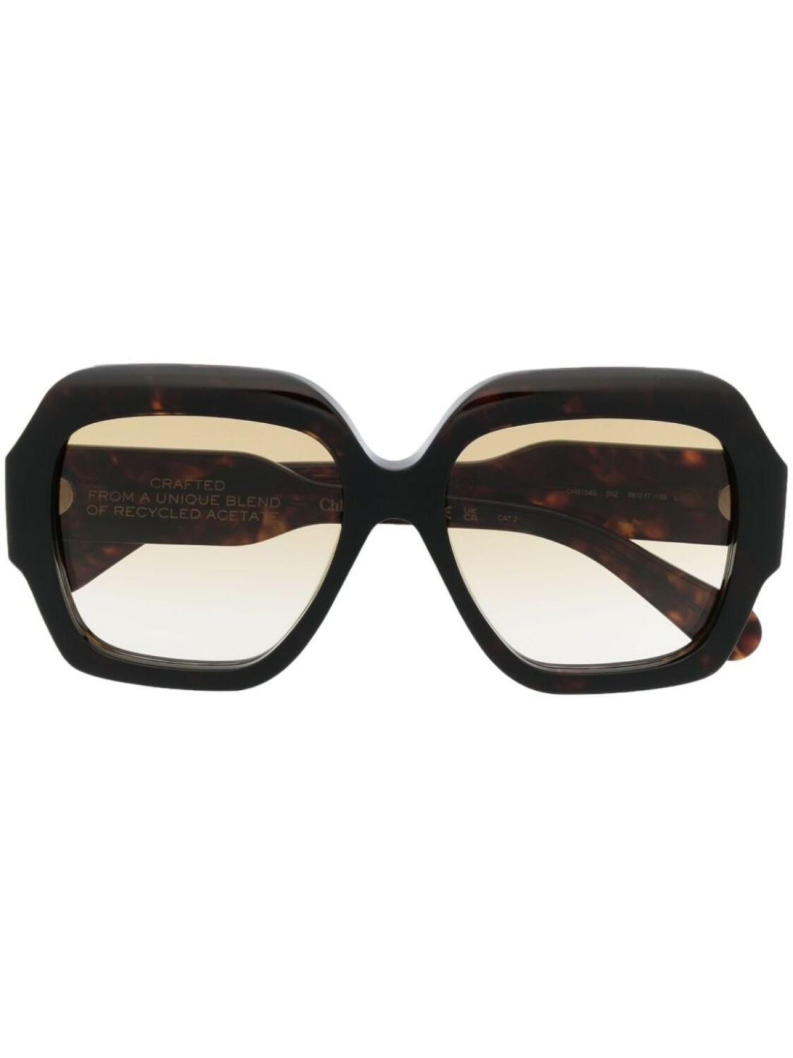 

Chloé Eyewear солнцезащитные очки с эффектом градиента, коричневый