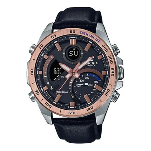 

Часы CASIO Waterproof EDIFICE Solar Powered Mens Black Analog/Digital Combo, черный