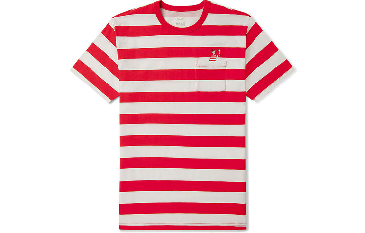

Vans Футболка WALDO Wally унисекс, красная с белым