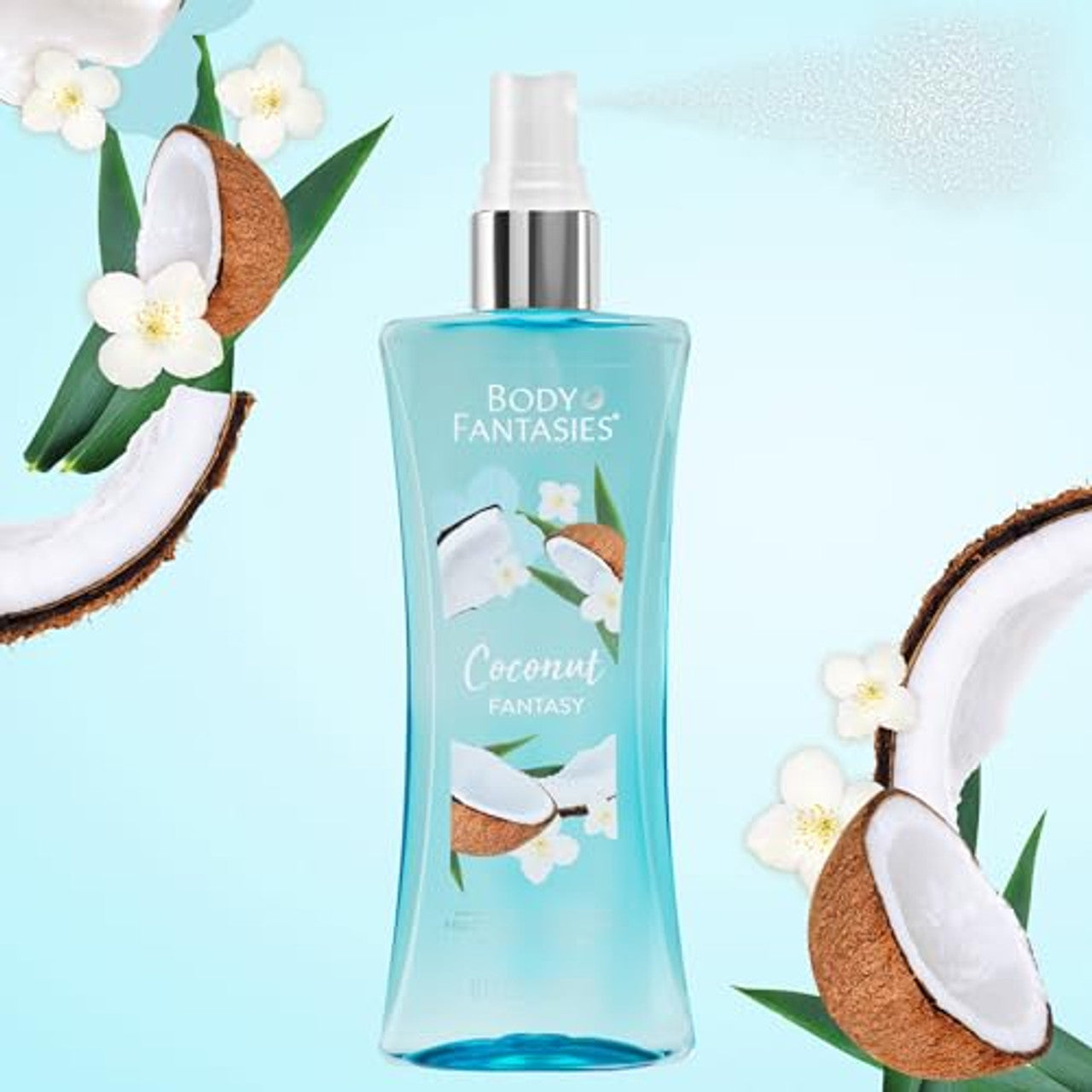 Спрей для тела Coconut Fantasy от Body Fantasies для женщин - 237 мл, прозрачный — фото 2