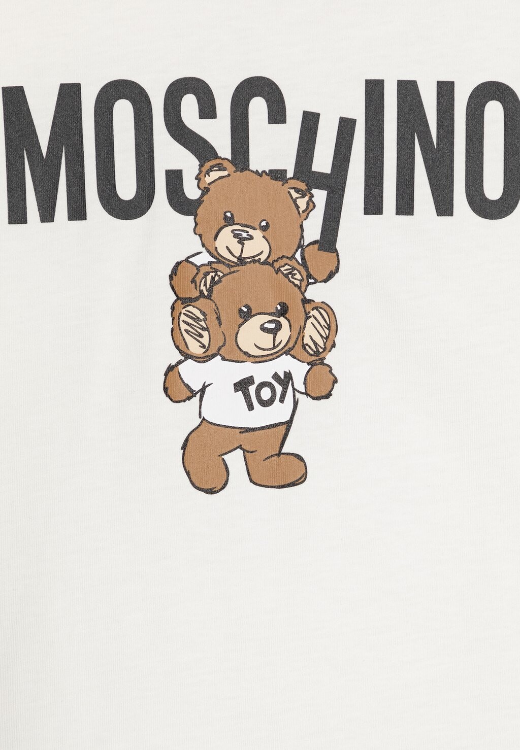 

Футболка с принтом Unisex MOSCHINO, кремовый