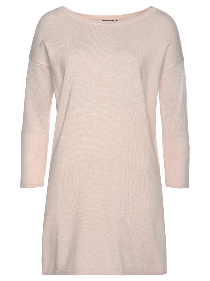 

Laura Scott Длинный свитер бледно-розового цвета с пятнистым узором