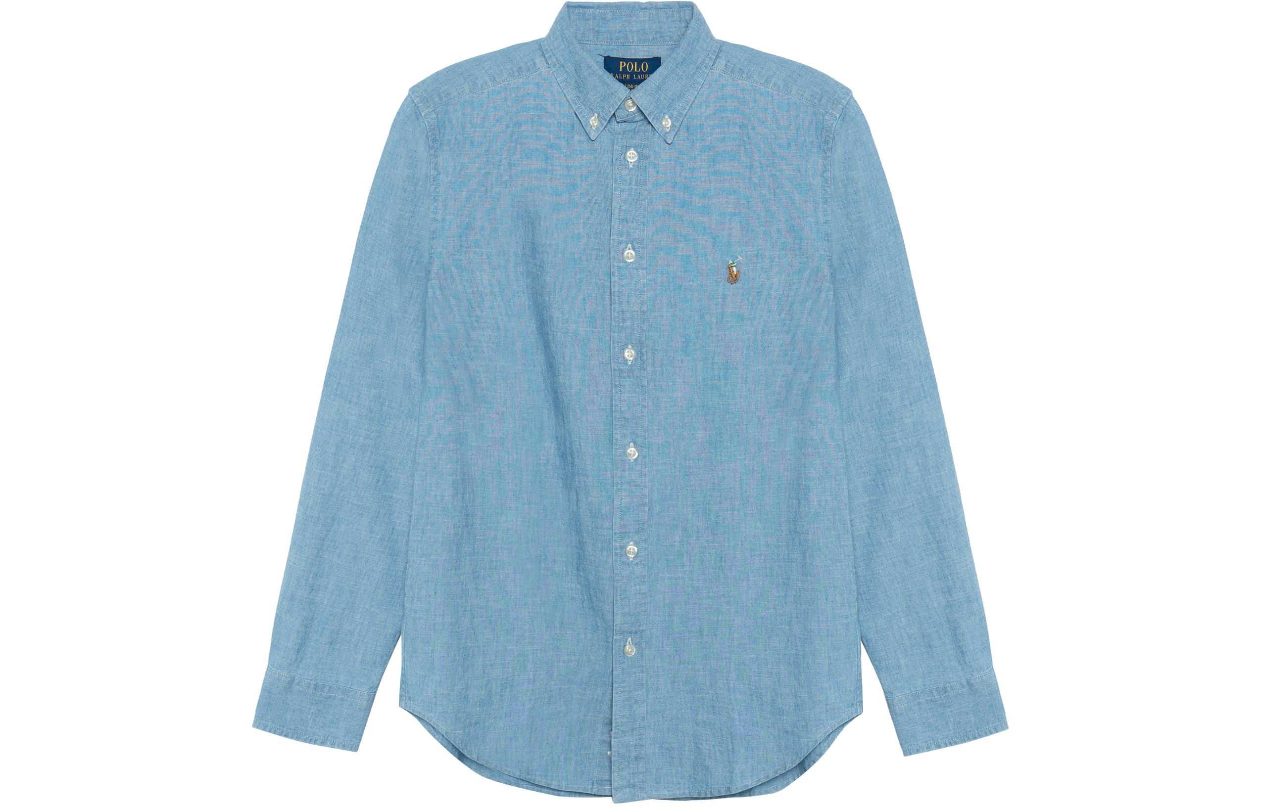 

Детская синяя поло Solid Color Ralph Lauren Весна Лето Осень