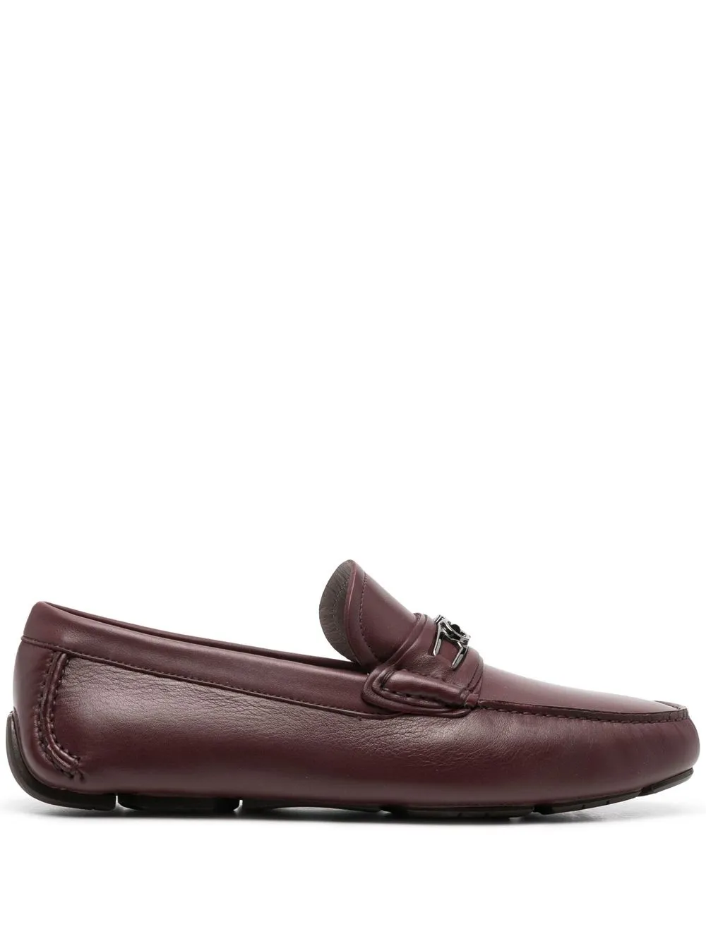

Лоферы с пряжкой Gancini Ferragamo, красный