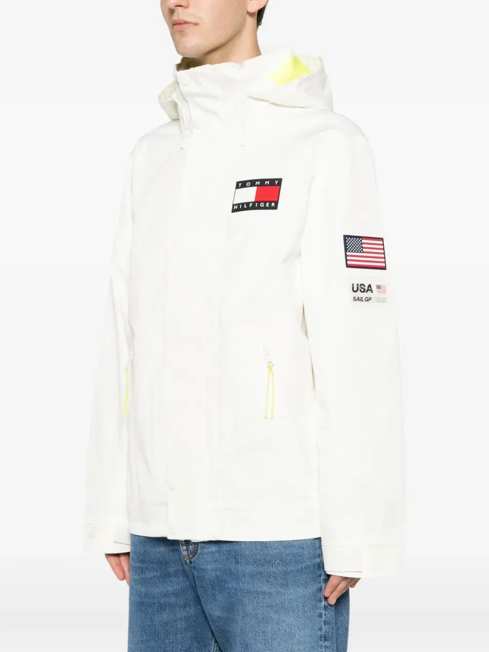 Куртка с капюшоном X US Sail GP с нашивкой-логотипом Tommy Hilfiger, белый — фото 3