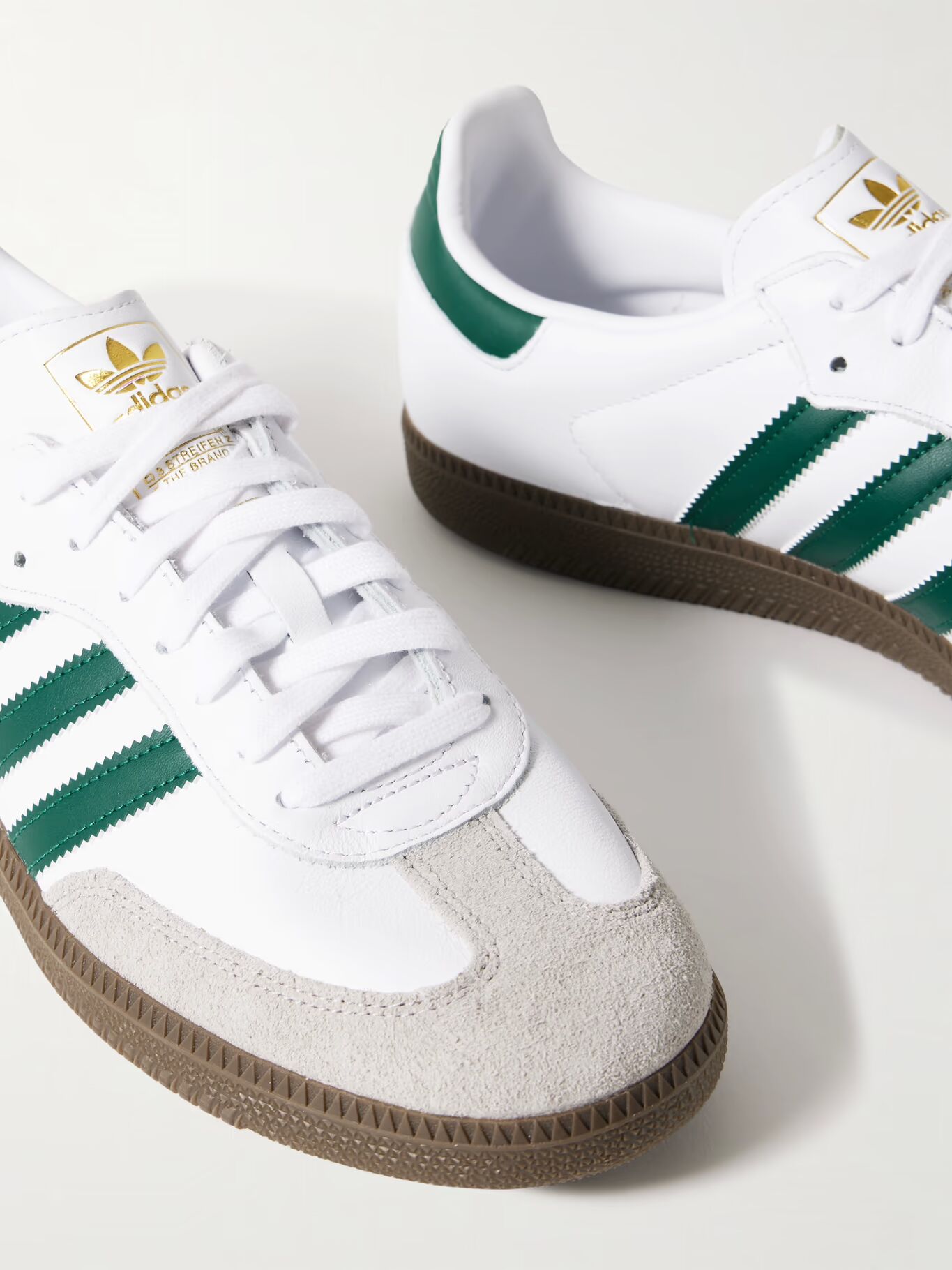 

Кожаные кроссовки Samba OG с замшевой отделкой ADIDAS ORIGINALS, белый