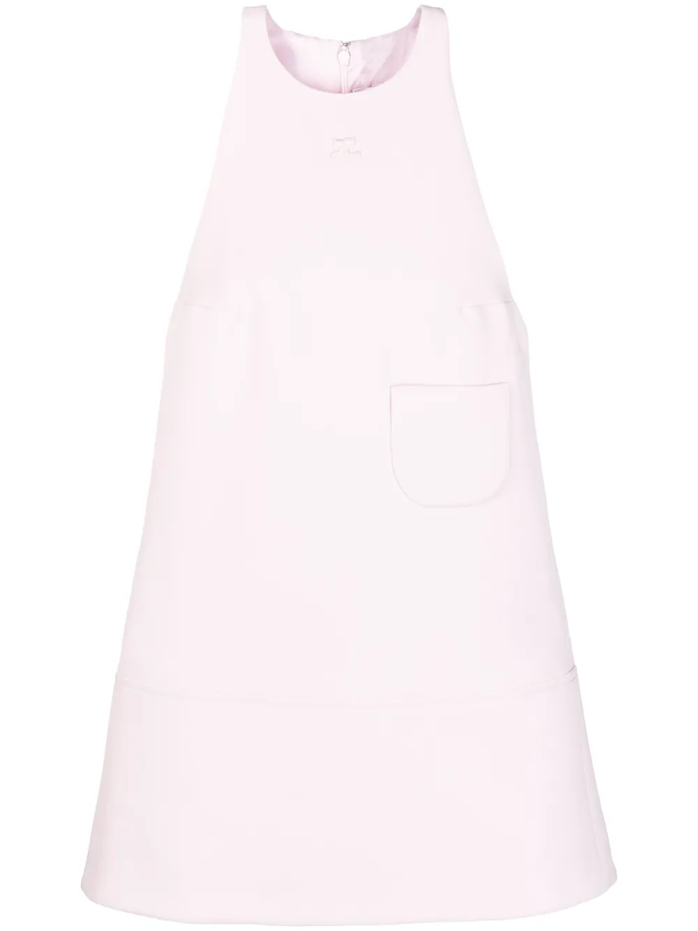 

Платье мини А-силуэта Courrèges, розовый