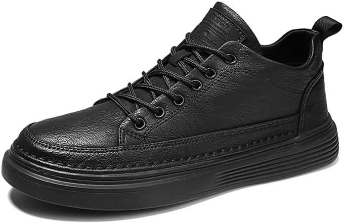 

Мужские модные кроссовки классические ретро повседневные туфли для мужчин, низкие с шнуровкой, дышащие, деловые кроссовки Bminfee, черный