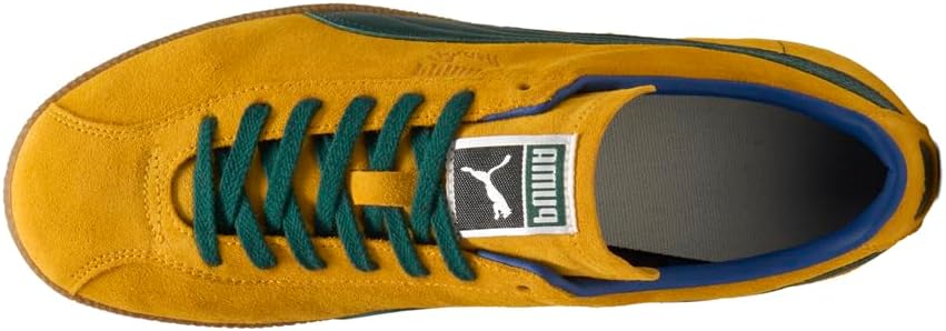 Мужские кроссовки PUMA Brasil на шнуровке для повседневной носки - оранжевые — фото 4