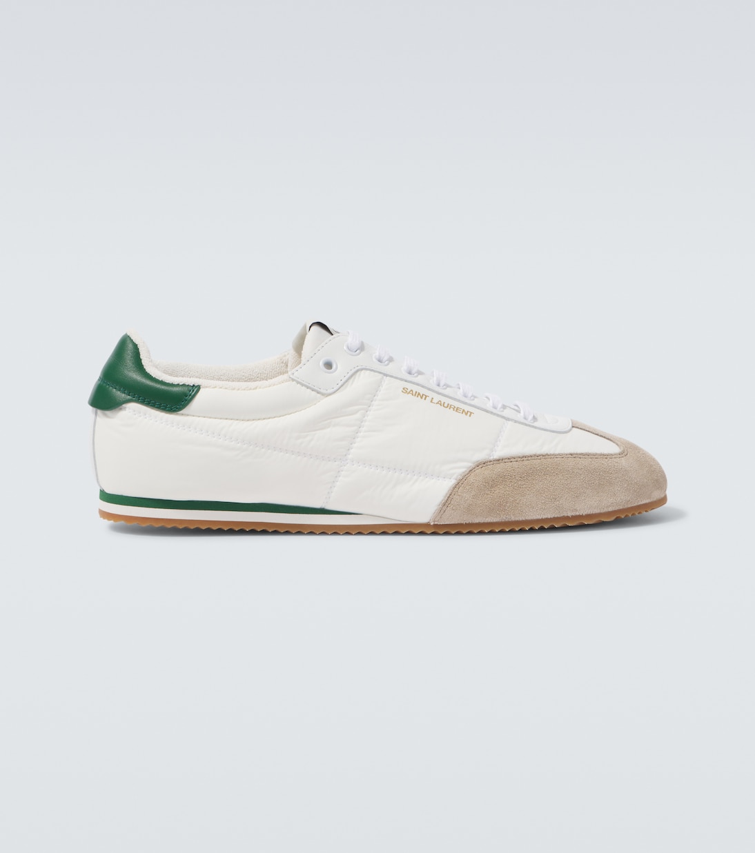 

Кроссовки Aston с отделкой из замши Saint Laurent, Blanc Opt/Rock/Bia/D