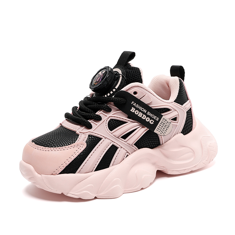 

Скользоустойчивые, износостойкие, дышащие низкие детские кроссовки для бега BOBDOG, YCS621-черный Pink[Leather Upper Waterproof]