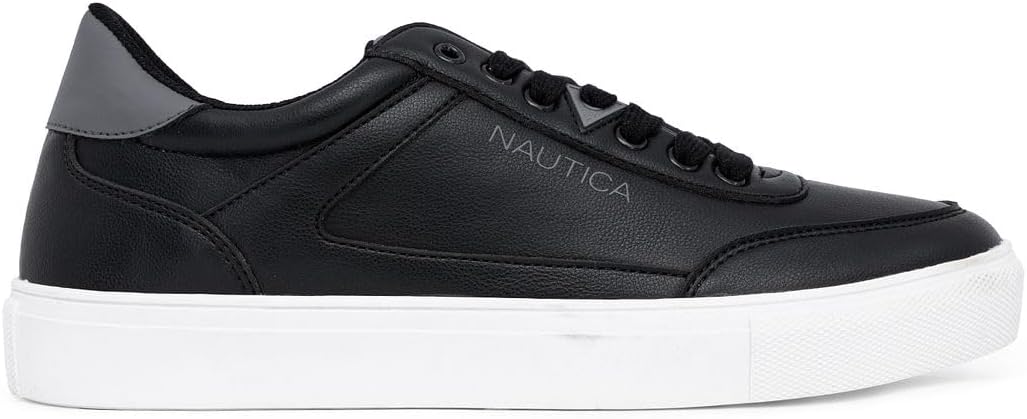 Мужская повседневная обувь Nautica, классические низкие лоферы на шнуровке, модные кроссовки - в стандартных и широких размерах, черный — фото 2