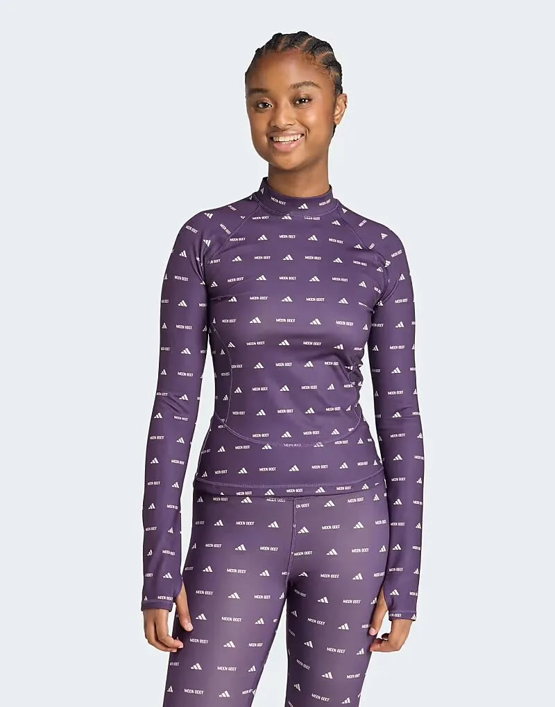 Adidas performance Adidas x moon boot tight top в цвете aurora plum